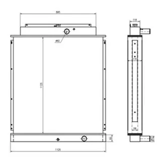 Water Tank Radiator 11NB-45010 for Hyundai Excavator R450LC-7 R450LC-7A R500LC-7 R500LC-7A