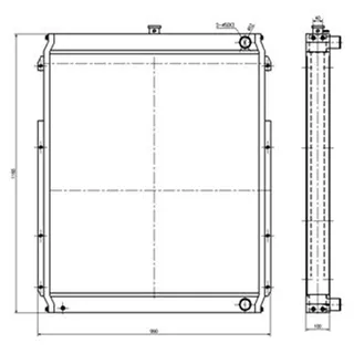 Water Tank Radiator 1470448 for Caterpillar CAT Excavator E330B