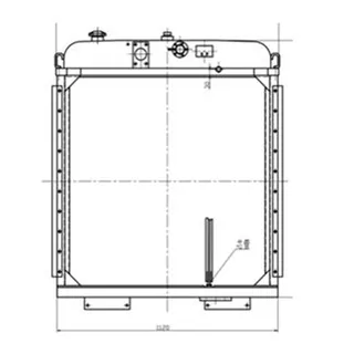Water Tank Radiator 154-03-C1001 for Shantui TY230 SD23 Bulldozer