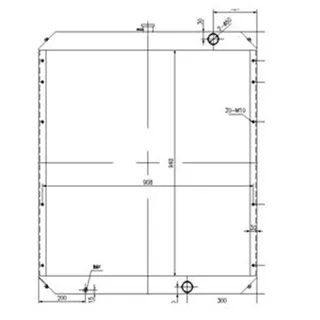 Water Tank Radiator 1932802 for Caterpillar CAT Excavator E322C