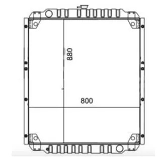 Water Tank Radiator 1945561 1355769 for Caterpillar CAT Excavator E318B E315B E317B
