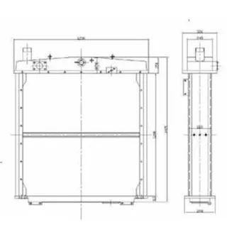 Water Tank Radiator 195-03-00038 for Komatsu D355A-1 D355A-3 Bulldozers