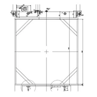 Water Tank Radiator 198-03-72100 for Komatsu D475A-5 Bulldozer