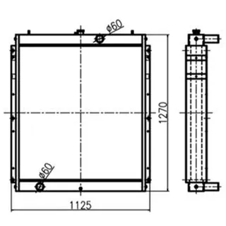 Water Tank Radiator 202-00075E 202-00075B 202-00075C for Doosan Excavator S500LC-V S470LC-V S420LC-V