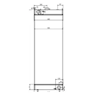 Water Tank Radiator 206-03-35161 for Komatsu Excavator PC240-10 PC290-10