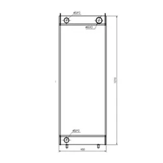 Water Tank Radiator 263J2-17001 for Hitachi Wheel Loader ZW310
