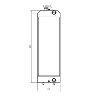 Water Tank Radiator 3786178 for Caterpillar CAT Excavator E312D