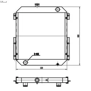 Water Tank Radiator for Caterpillar CAT Excavator E307