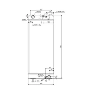 Water Tank Radiator for Caterpillar CAT Excavator E320D2