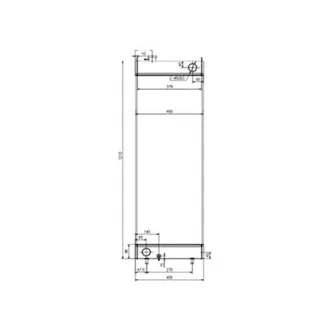 Water Tank Radiator for Doosan Excavator DH500-7 New