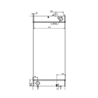 Water Tank Radiator for Doosan Excavator DX170W-5