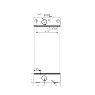 Water Tank Radiator for Doosan Excavator DX80R