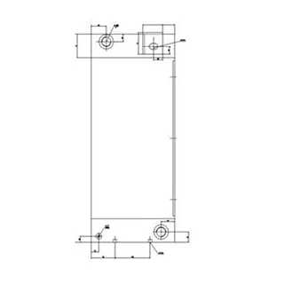 Water Tank Radiator for Hitachi Excavator FH90