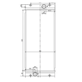 Water Tank Radiator for Hyundai Excavator R1400-9A