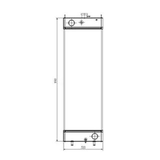 Water Tank Radiator for Kobelco Excavator SK200-10