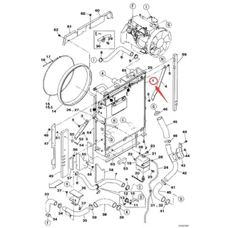 Water Tank Radiator KNH10450 for CASE Crawler Excavator CX130B CX160B