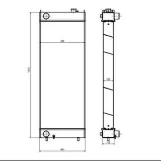 Water Tank Radiator LN003410 for Sumitomo Excavator SH450-3 SH450-5 SH460HD-5