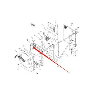 Water Tank Core ASS'Y 4216508 For Hitachi Excavator EX90