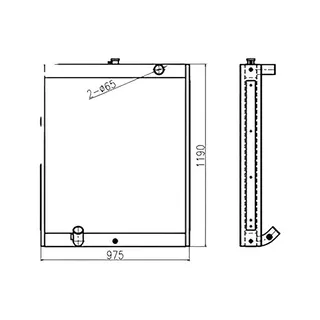 Water Tank Engine Radiator 13C91000 for Doosan Excavator S330LC-V
