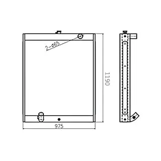 Water Tank Engine Radiator 13D51000 for Doosan Excavator SOLAR 400LC-V