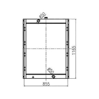 Water Tank Engine Radiator 13E41000 202-00004C 202-00004B 202-00004A for Doosan Excavator S250LC-V