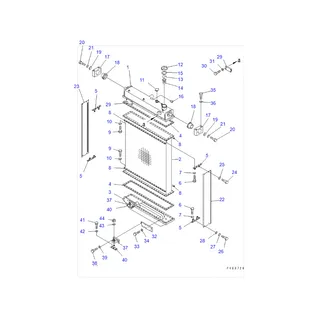 Water Tank Engine Radiator 17A-03-00020 17A-03-00030 for Komatsu D155AX-3 Bulldozer