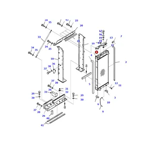 Water Tank Engine Radiator 207-03-41111 for Komatsu Excavator PC360-10 PC390-10