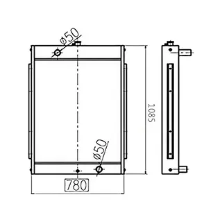 Water Tank Engine Radiator 2202-9061A-01 for Doosan Excavator S220LC-V