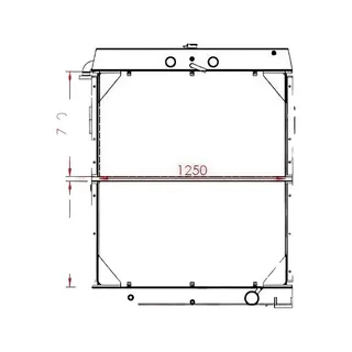 Water Tank Engine Radiator 4181348 for Hitachi Excavator EX1800