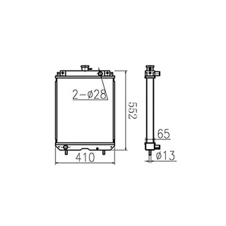 Water Tank Engine Radiator 60512026000 for Caterpillar CAT Excavator MM45B