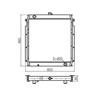 Water Tank Engine Radiator 7Y2109 for Caterpillar CAT Excavator E320L E320N
