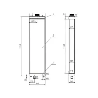 Water Tank Engine Radiator Core ASS'Y For Komatsu Excavator Bulldozer D275-3