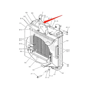 Water Tank Engine Radiator Core Assembly PW05P00027F1 PW05P00027S001 for Kobelco Excavator 30SR 30SR-3 30SR-5 35SR 35SR-5 SK30SR-3 SK35SR-3
