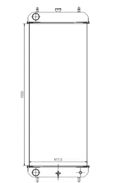 Water Tank Radiator YA00019724 for Hitachi Loader ZW180-5B