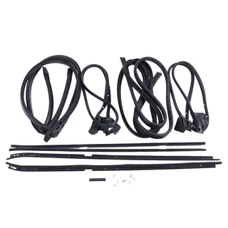 9Pcs Weatherstripping Seal Kit Wide Chrome for 81-88 Regal Cutlass RWD G-Body