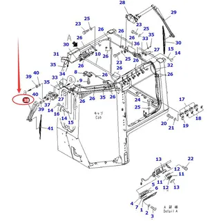 Wiper Assy 17A-Z11-2530 for Komatsu Bulldozer D155A-6 D155AX-5 D155AX-6 D65EX-15 D65EX-15 D65EX-15 D65PX-15 D65PX-15E0