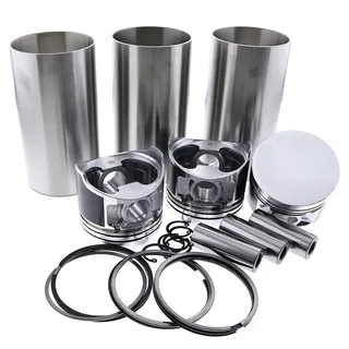 Four Matching Cylinder Liner Kit for Yanmar 3TNE88 Komatsu 3D88 Engine