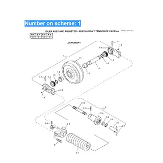 Front Idler 2413N364D2 For Kobelco Excavator K912-2 K912LC-2 MD300LC MD300BLC SK300-2 SK300-3 SK300LC-2 SK300LC-3