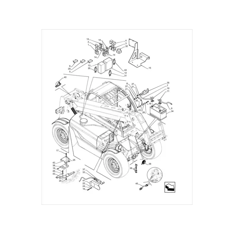 12V Relay 84523731 for New Holland Telehandler LM5030 LM6.28 LM5020 LM5.25 online 12V Relay 84523731 for New Holland Telehandler LM5030 LM6.28 LM5020 LM5.25 online