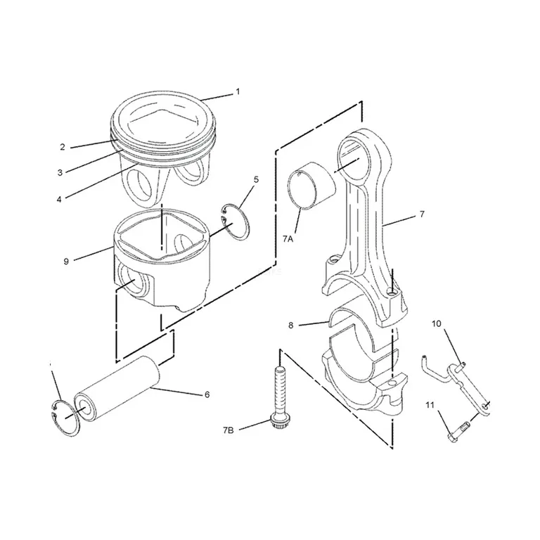 1 pc Piston 1723282 for Caterpillar CAT 3126B Truck Engine in USA online 1 pc Piston 1723282 for Caterpillar CAT 3126B Truck Engine in USA online