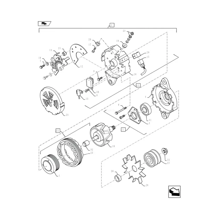 Alternator VH270402192A VHS270402500 2B95-50 27040-2191 For Kobelco Excavator SK260-8 Hino Engine J05E online Alternator VH270402192A VHS270402500 2B95-50 27040-2191 For Kobelco Excavator SK260-8 Hino Engine J05E online