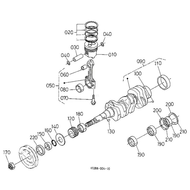 Crankshaft 16414-23013 for Kubota Engine D1703 Tractor L2900DT L2900F L3010DT L3010F L3300DT L3300F L3410DT online