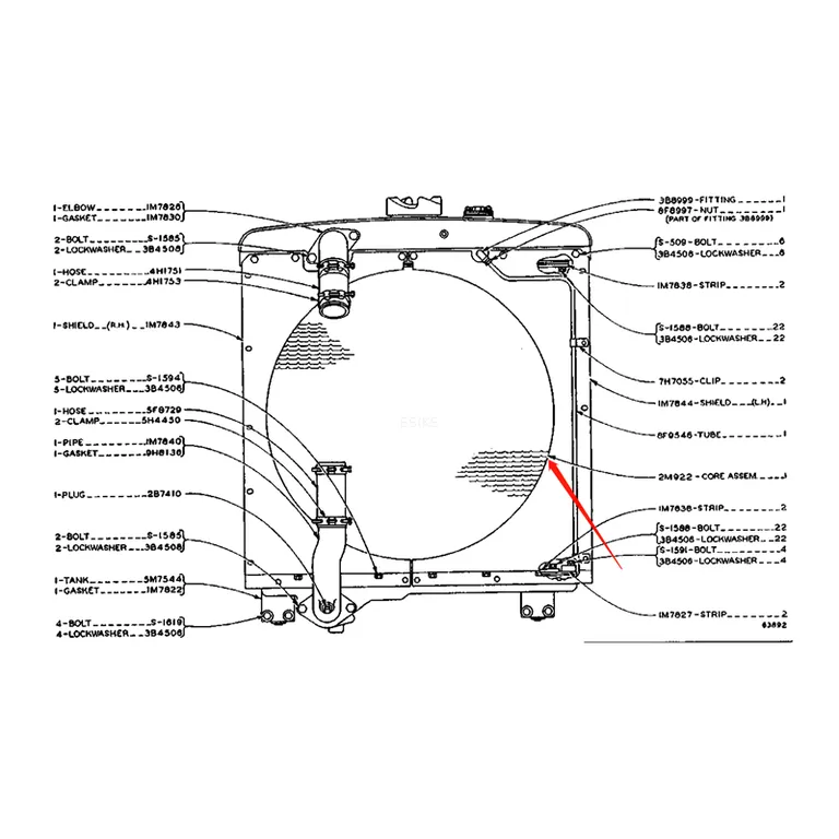 Engine Radiator 2M0922 for Caterpillar CAT Motor Grader 12E 120 120B Wheel Loader 920 930R online Engine Radiator 2M0922 for Caterpillar CAT Motor Grader 12E 120 120B Wheel Loader 920 930R online