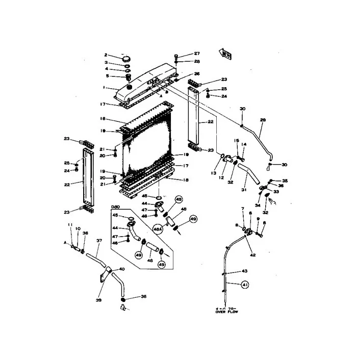 Engine Radiator Assy 154-03-00104 for Komatsu D80A-12 D85A-12 Bulldozer online Engine Radiator Assy 154-03-00104 for Komatsu D80A-12 D85A-12 Bulldozer online