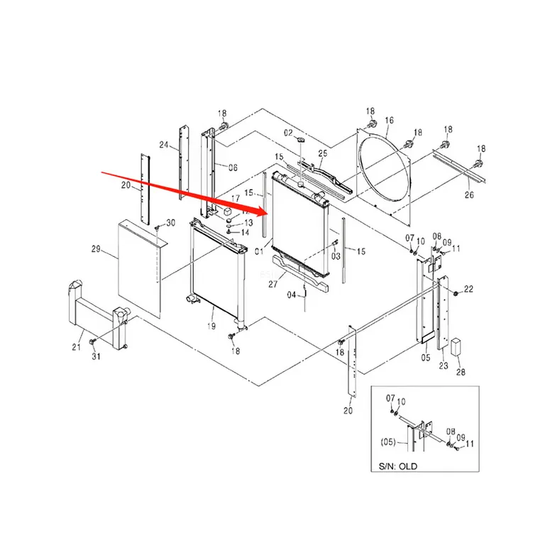 Engine Radiator W041100002 for Hitachi Excavator ZX120 ZX120-6 online Engine Radiator W041100002 for Hitachi Excavator ZX120 ZX120-6 online