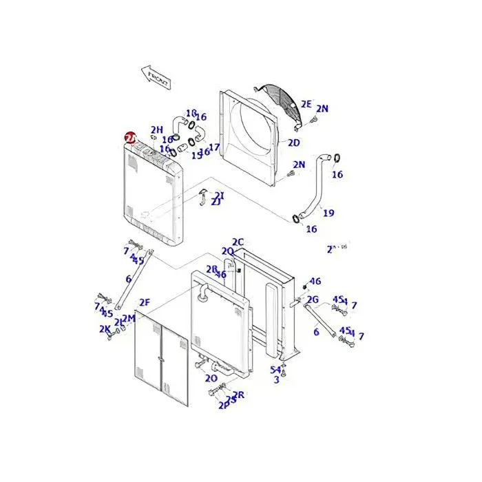 Engine Water Radiator 13C21000 for Doosan Excavator Solar 175LC-V 170LC-V 160W-V 155LC-V 140W-V 160W-V online Engine Water Radiator 13C21000 for Doosan Excavator Solar 175LC-V 170LC-V 160W-V 155LC-V 140W-V 160W-V online