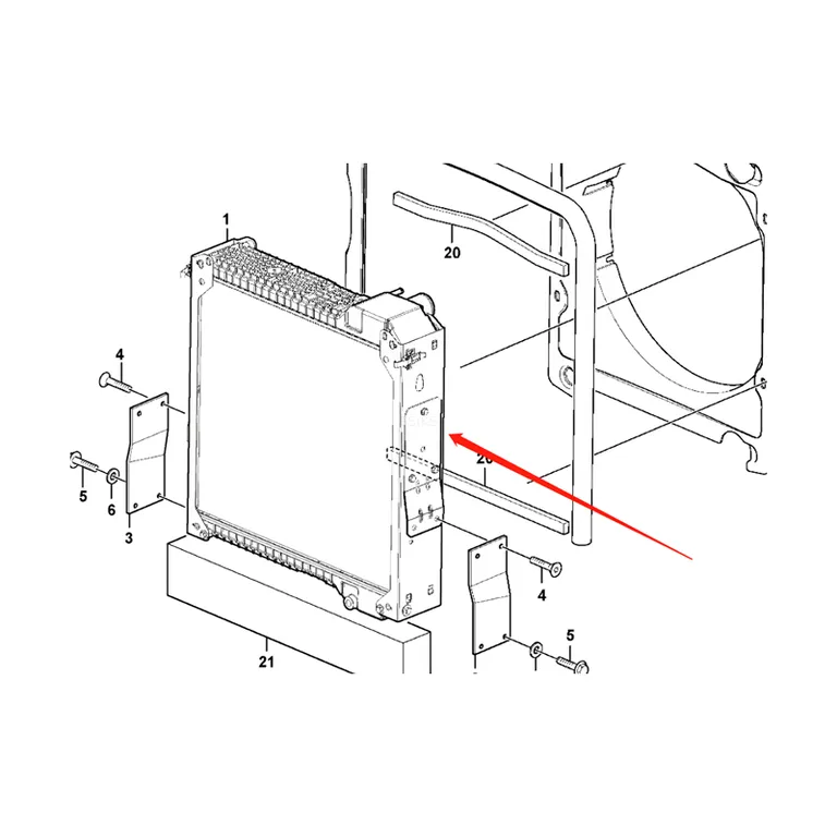 Engine Water Radiator Core for Volvo Loader BL60 BL60B BL61 BL61B BL70 BL71 BL71B online Engine Water Radiator Core for Volvo Loader BL60 BL60B BL61 BL61B BL70 BL71 BL71B online