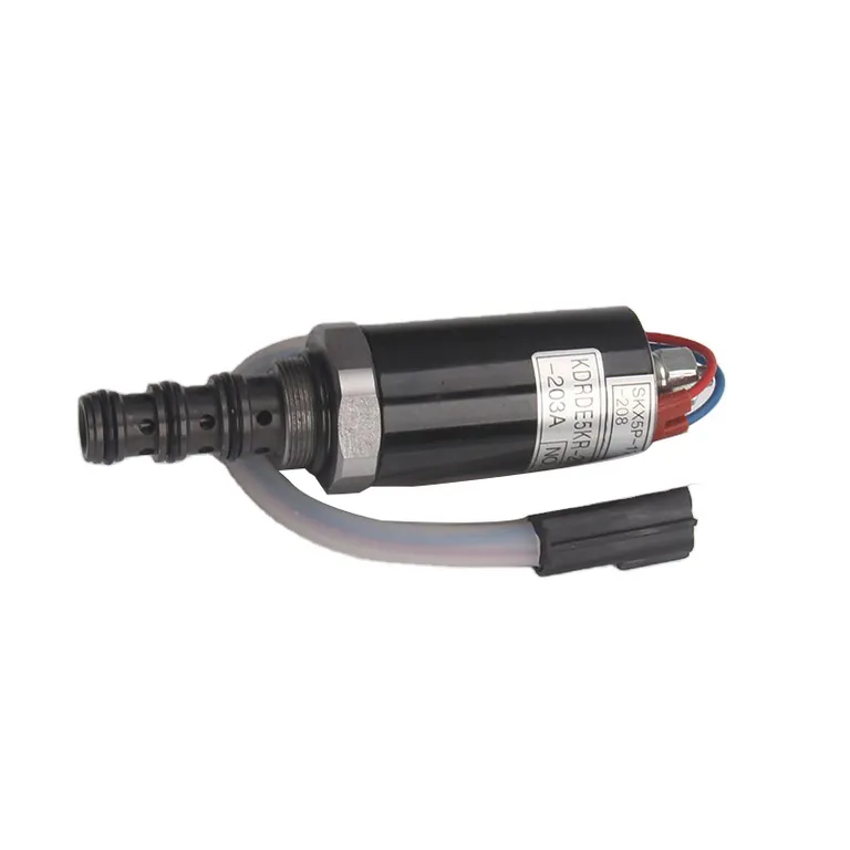 Excavator R200-5 Kawasaki Hydraulic Pump Solenoid Valve SKX5P-17-208 KDRDE5KR-20 40C07-203A-109 For Hyundai online Excavator R200-5 Kawasaki Hydraulic Pump Solenoid Valve SKX5P-17-208 KDRDE5KR-20 40C07-203A-109 For Hyundai online