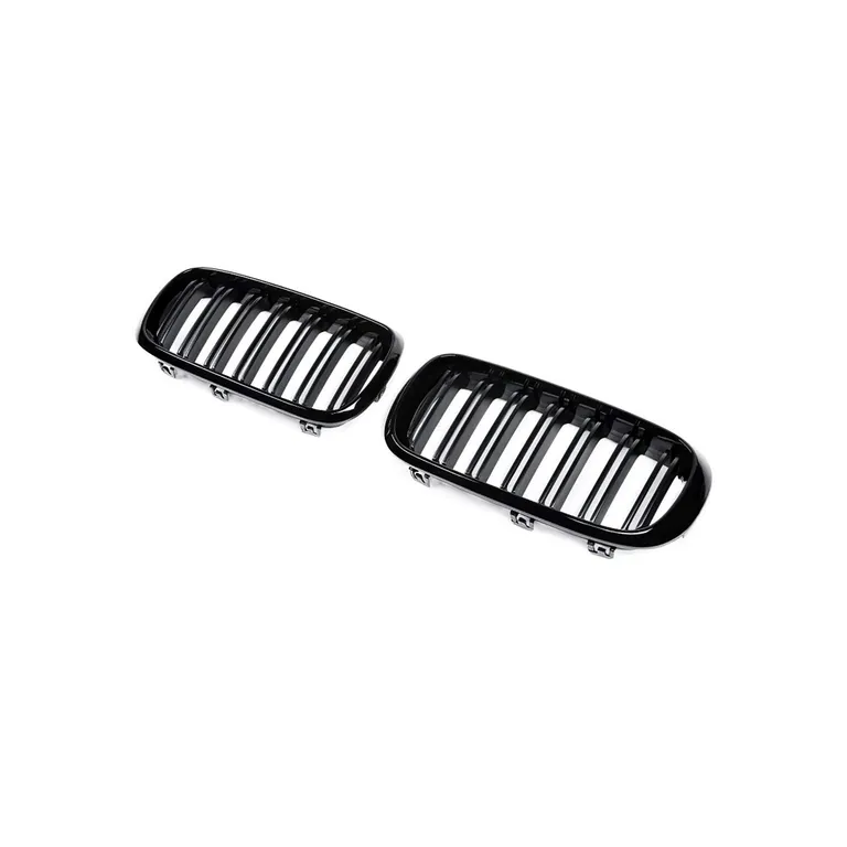 Gloss Black Dual Slats Front Kidney Grill Grille 51712334708 51712334710 for BMW F15 F16 X5 X6 2014-2018 online Gloss Black Dual Slats Front Kidney Grill Grille 51712334708 51712334710 for BMW F15 F16 X5 X6 2014-2018 online