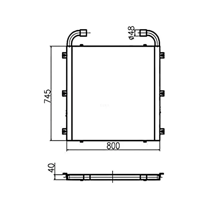 Hydraulic Oil Cooler For Kato Excavator HD820V online